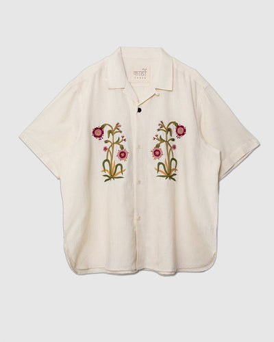 Ronen Shirt Embroidery EMB01N Natural - KARDO
