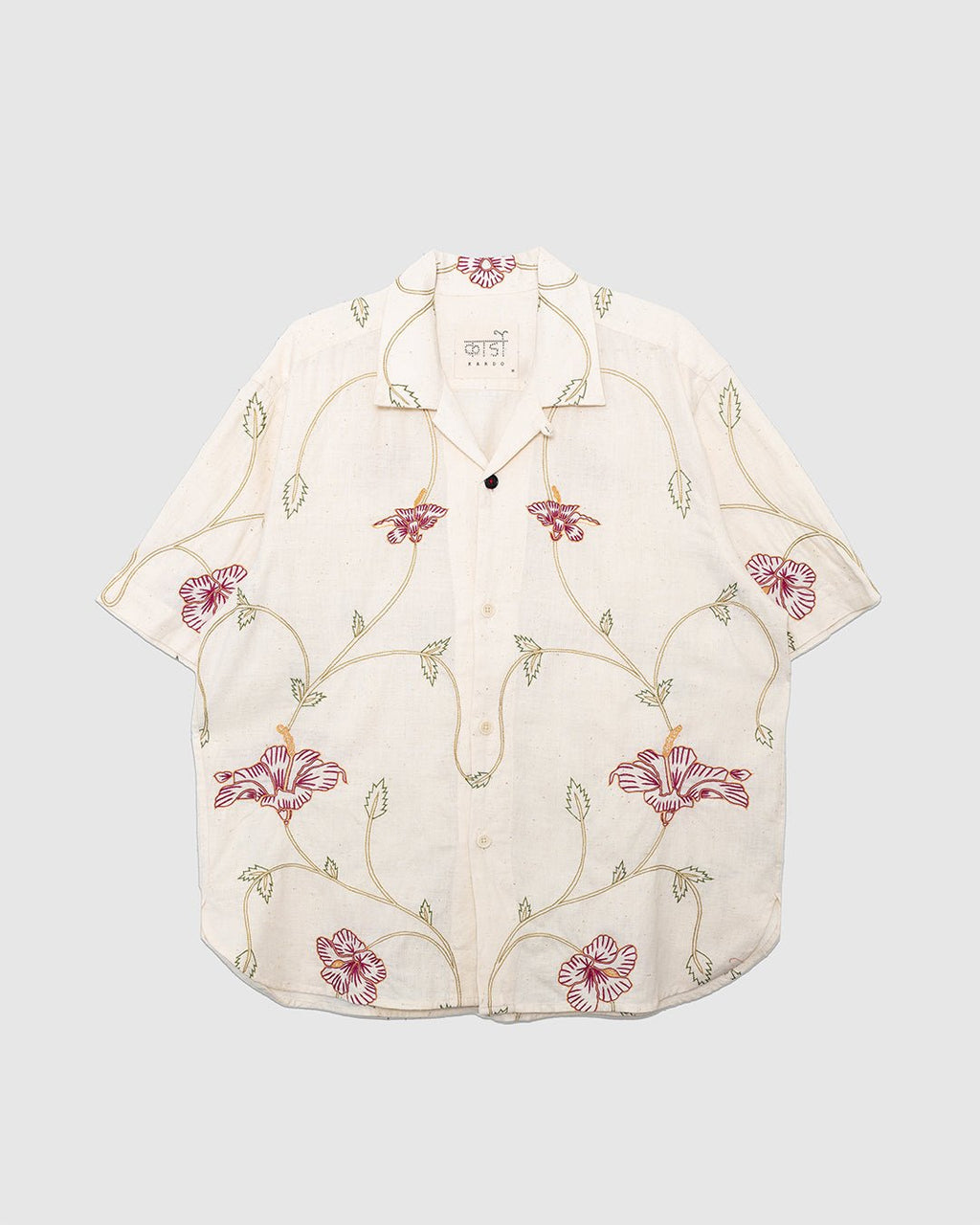 Ronen Shirt Embroidery EMB03N Natural - KARDO