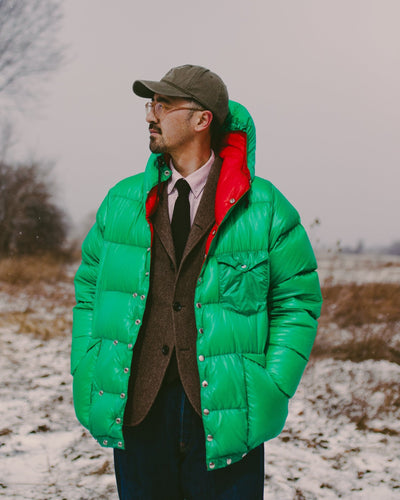 Snap Parka (Nylon) Kelly Green - KLUANE