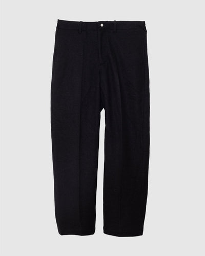 Crater Wool Trouser Black - LADY WHITE CO.
