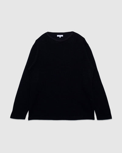 Double Knit Sweater - Black - LADY WHITE CO.