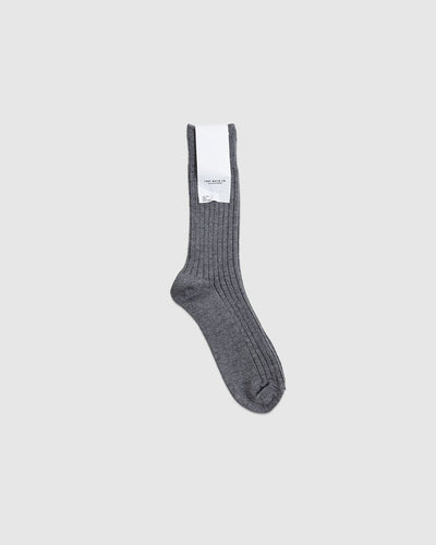 LW-C Socks Dark Grey Melange - LADY WHITE CO.