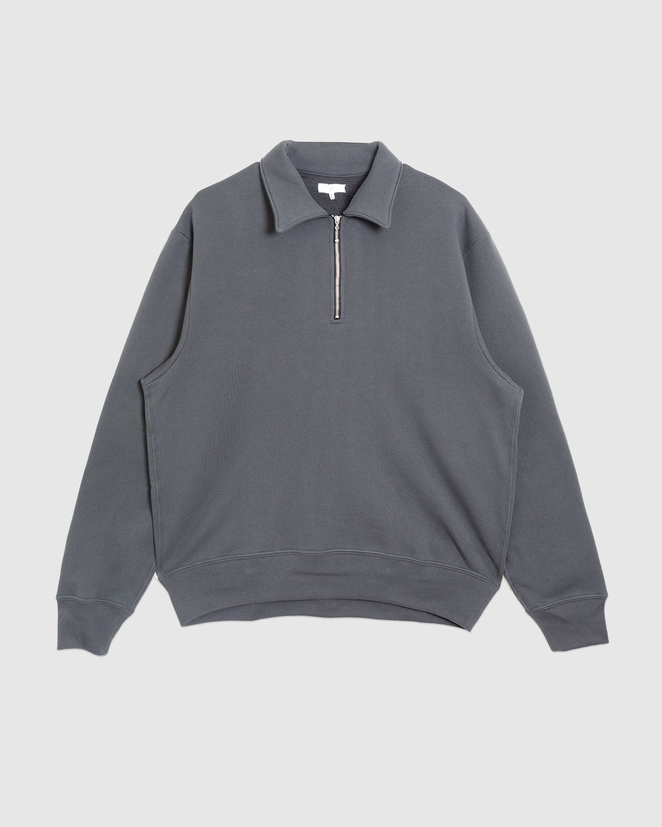 Quarter Zip Sweatshirt Faded Black - LADY WHITE CO.