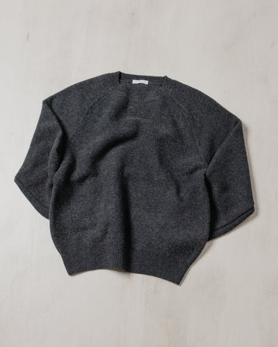 Raglan Link Sweater Charcoal - LADY WHITE CO.