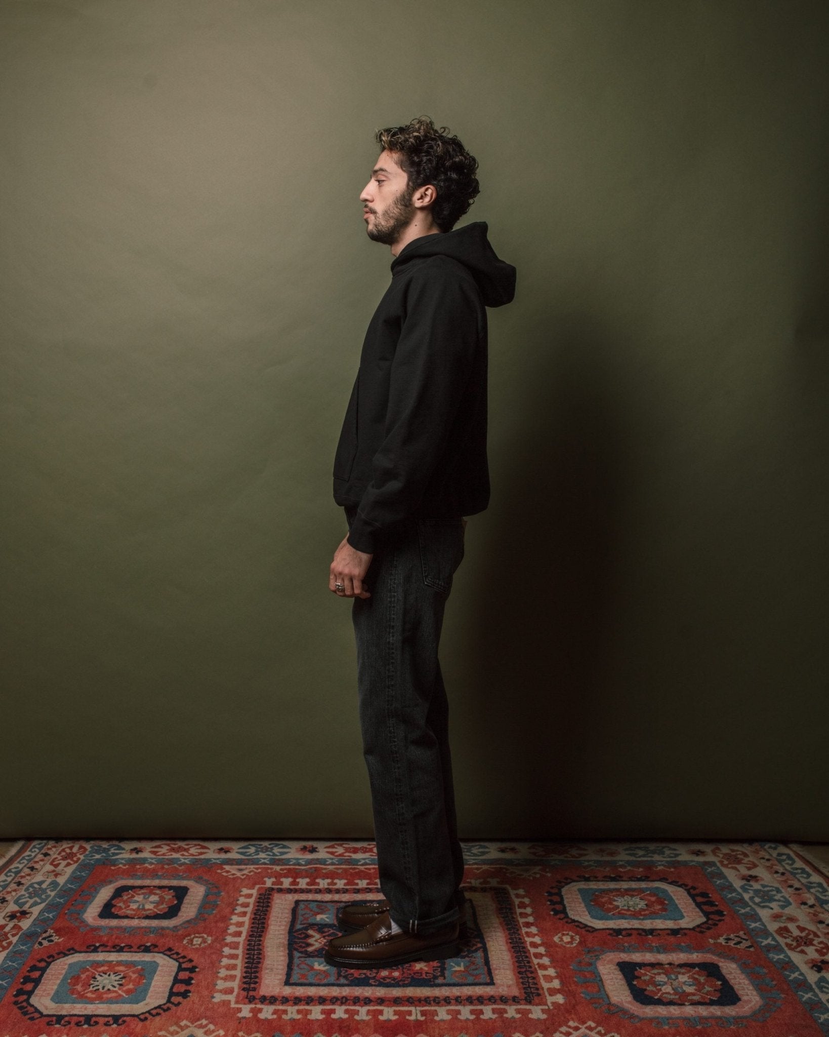 Super Weighted Hoodie Black - LADY WHITE CO.