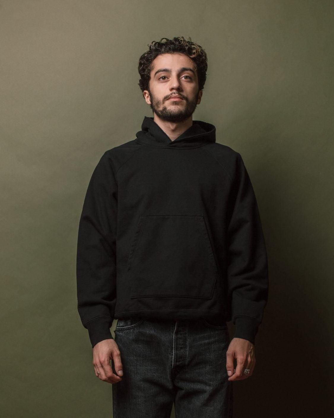 Super Weighted Hoodie Black - LADY WHITE CO.