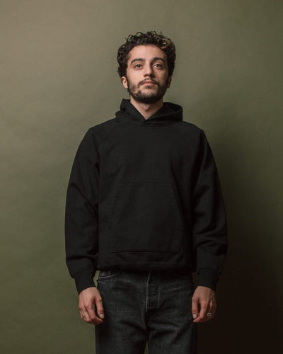 Super Weighted Hoodie Black - LADY WHITE CO.
