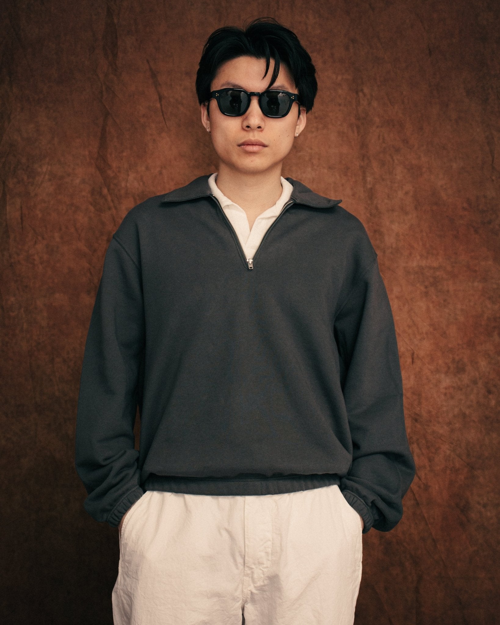 Topper 1/4 Zip Pewter - LADY WHITE CO.