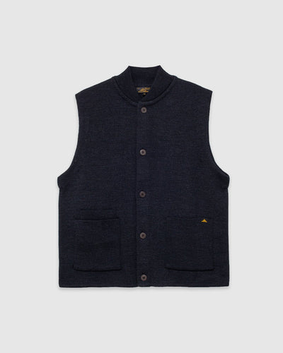 Gary Sleeveless Cardigan Grey - LE MONT ST MICHEL