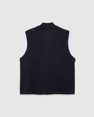 Gary Sleeveless Cardigan Grey - LE MONT ST MICHEL