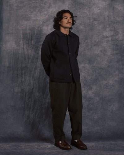 Guino Work Cardigan Grey - LE MONT ST MICHEL