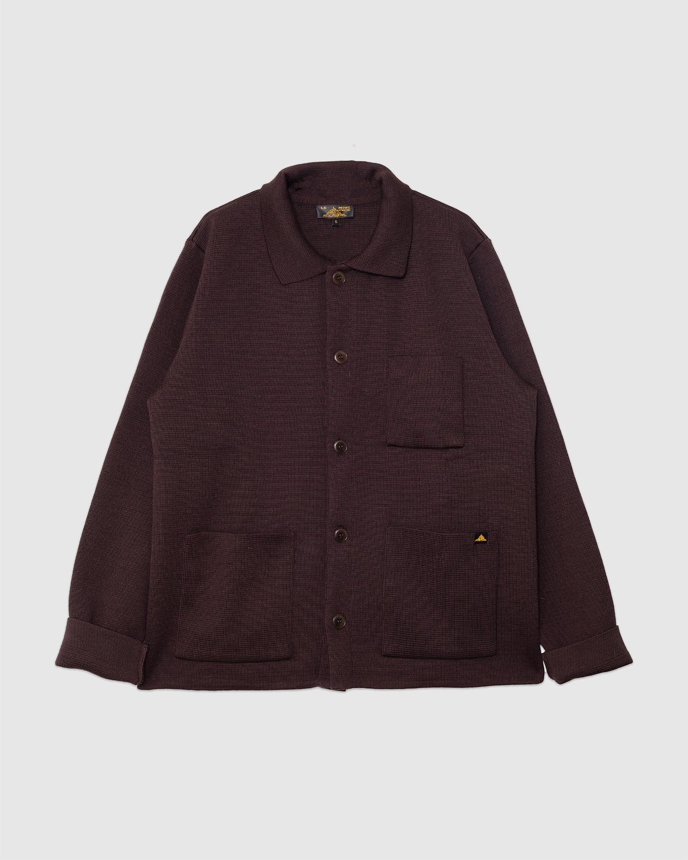 Guino Work Cardigan Mocha - LE MONT ST MICHEL