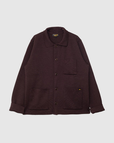 Guino Work Cardigan Mocha - LE MONT ST MICHEL