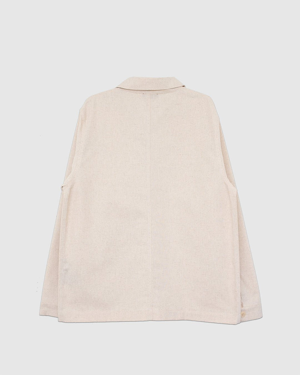 Vaulry Linen Work Jacket Off White - LE MONT ST MICHEL