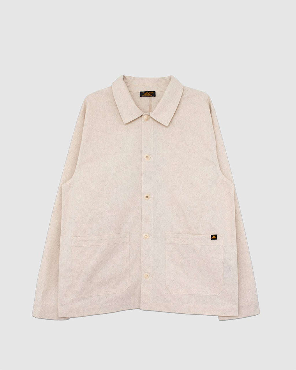 Vaulry Linen Work Jacket Off White - LE MONT ST MICHEL