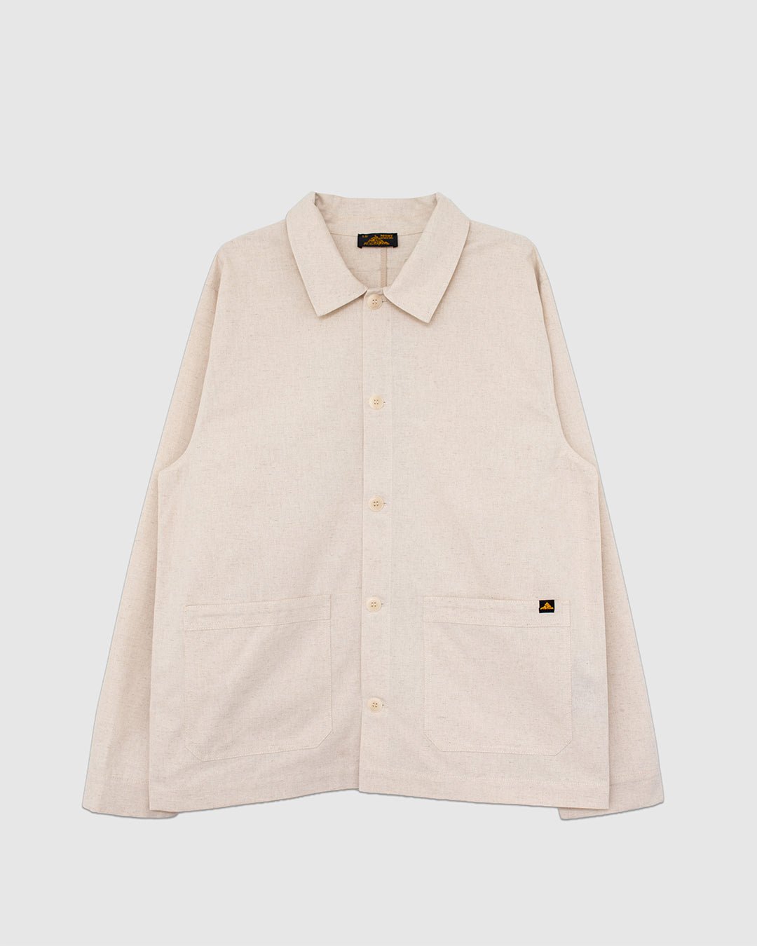 Vaulry Linen Work Jacket Off White - LE MONT ST MICHEL
