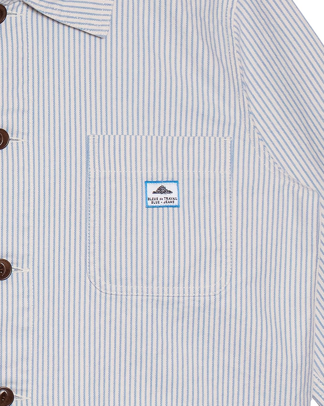 Vins Osk Work Jacket Blue Stripe - LE MONT ST MICHEL