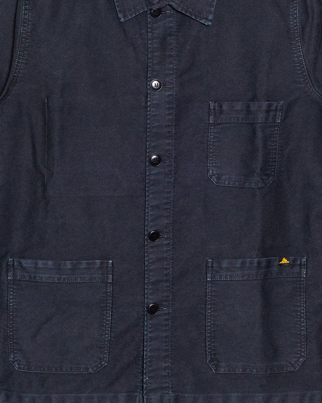 Vintage Washed Work Jacket Black - LE MONT ST MICHEL