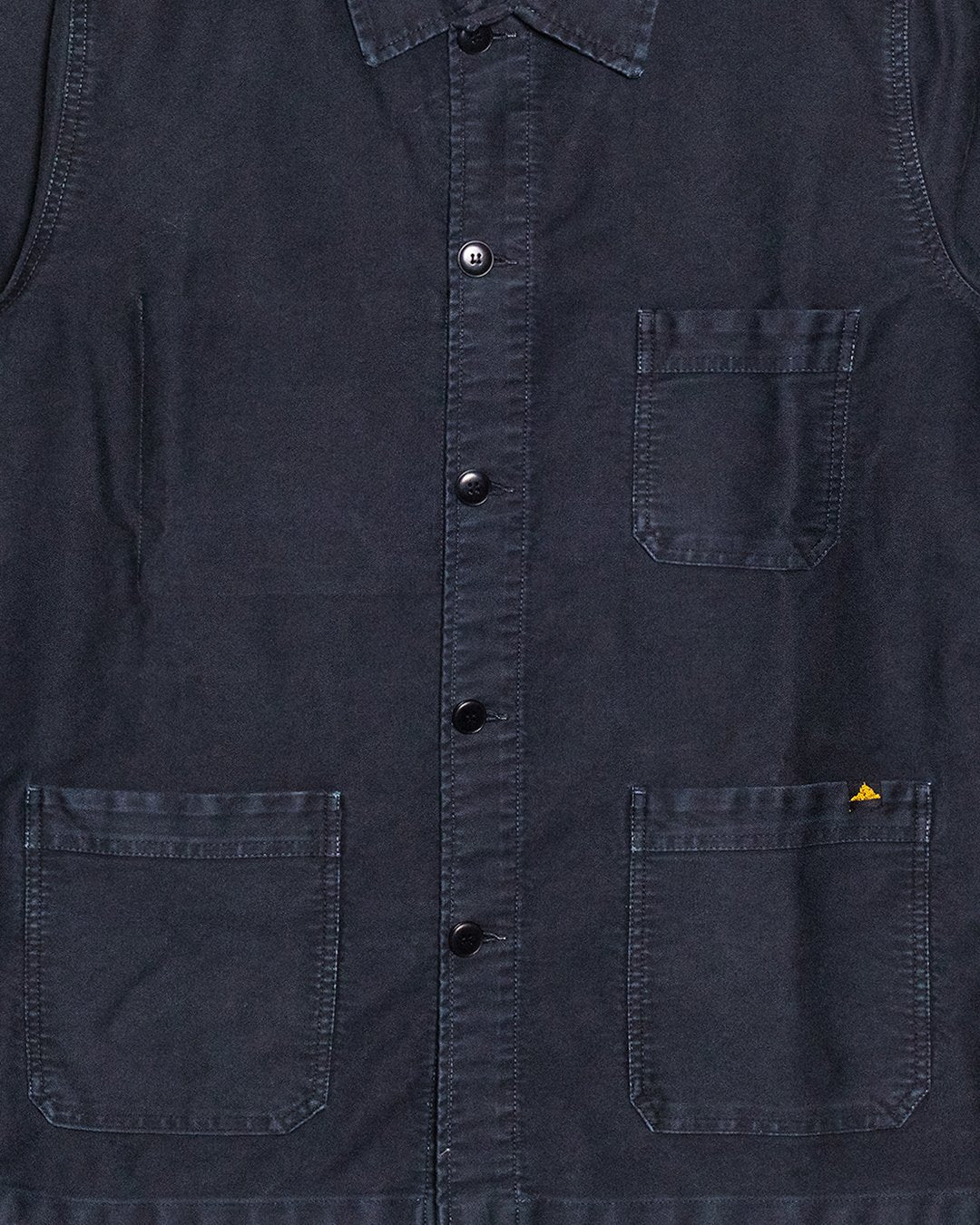 Vintage Washed Work Jacket Black - LE MONT ST MICHEL