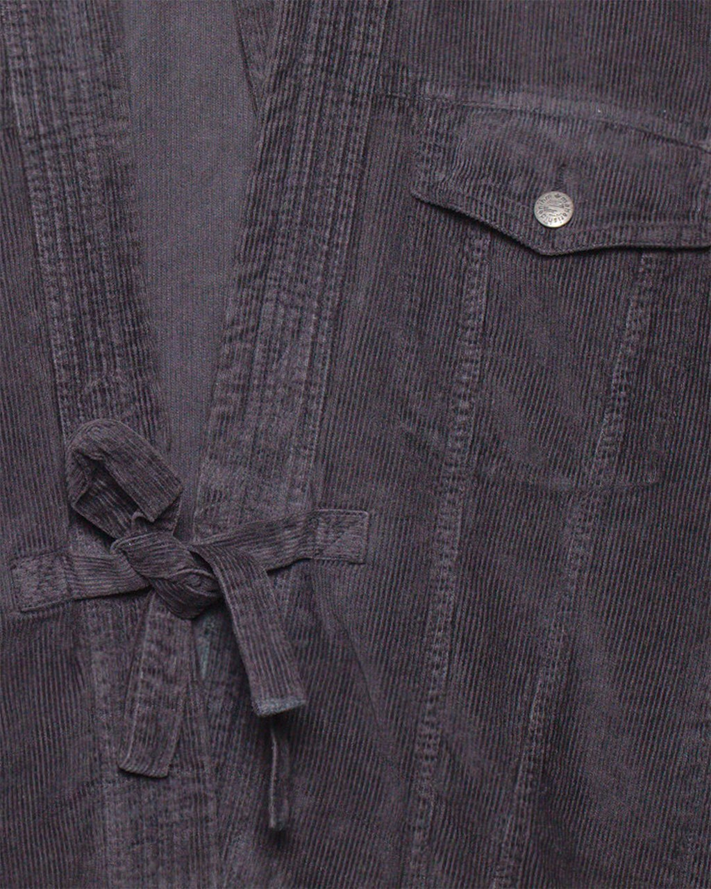 Cord Trucker Kimono Hemp/ Cotton - Black - MAHARISHI