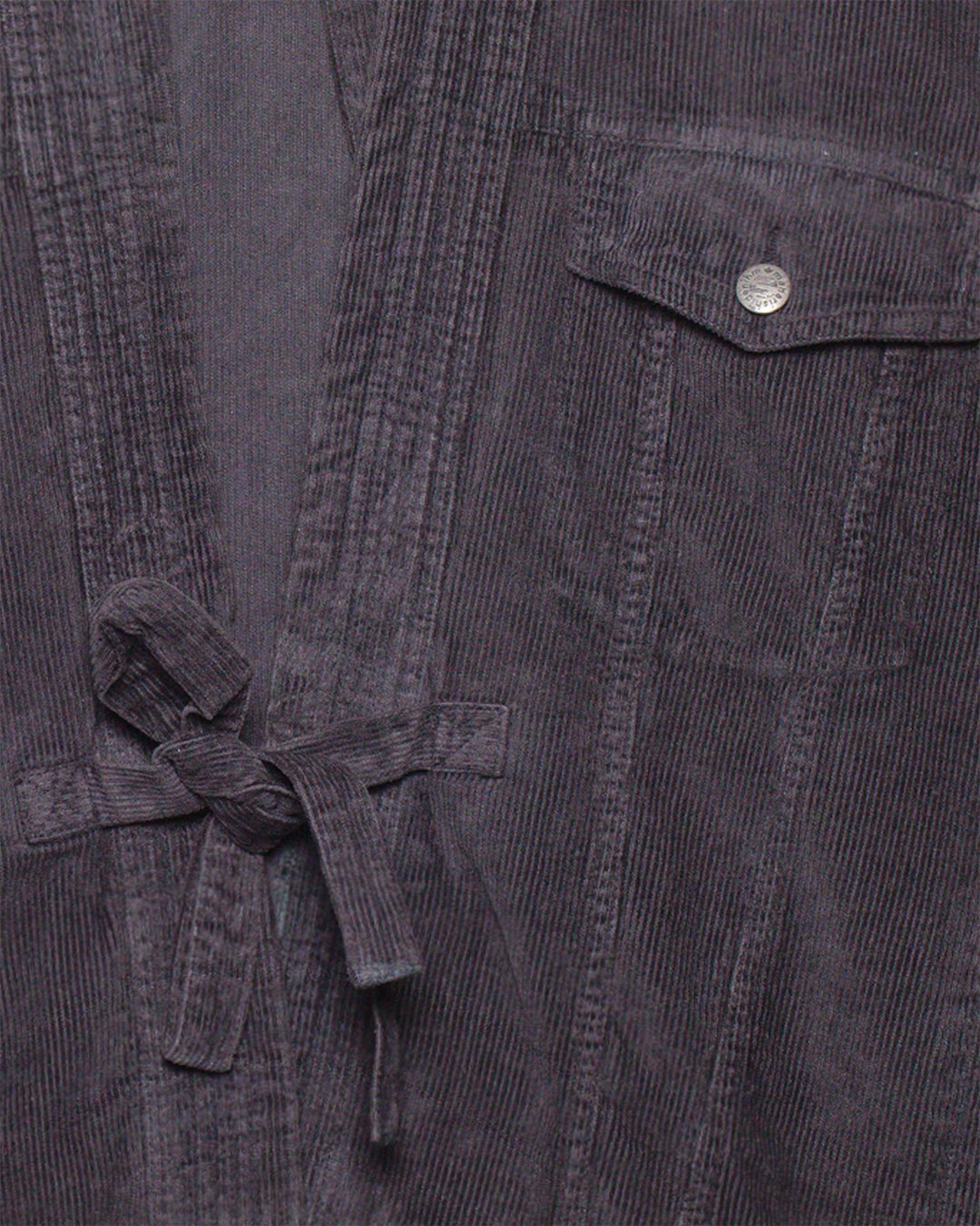 Cord Trucker Kimono Hemp/ Cotton - Black - MAHARISHI