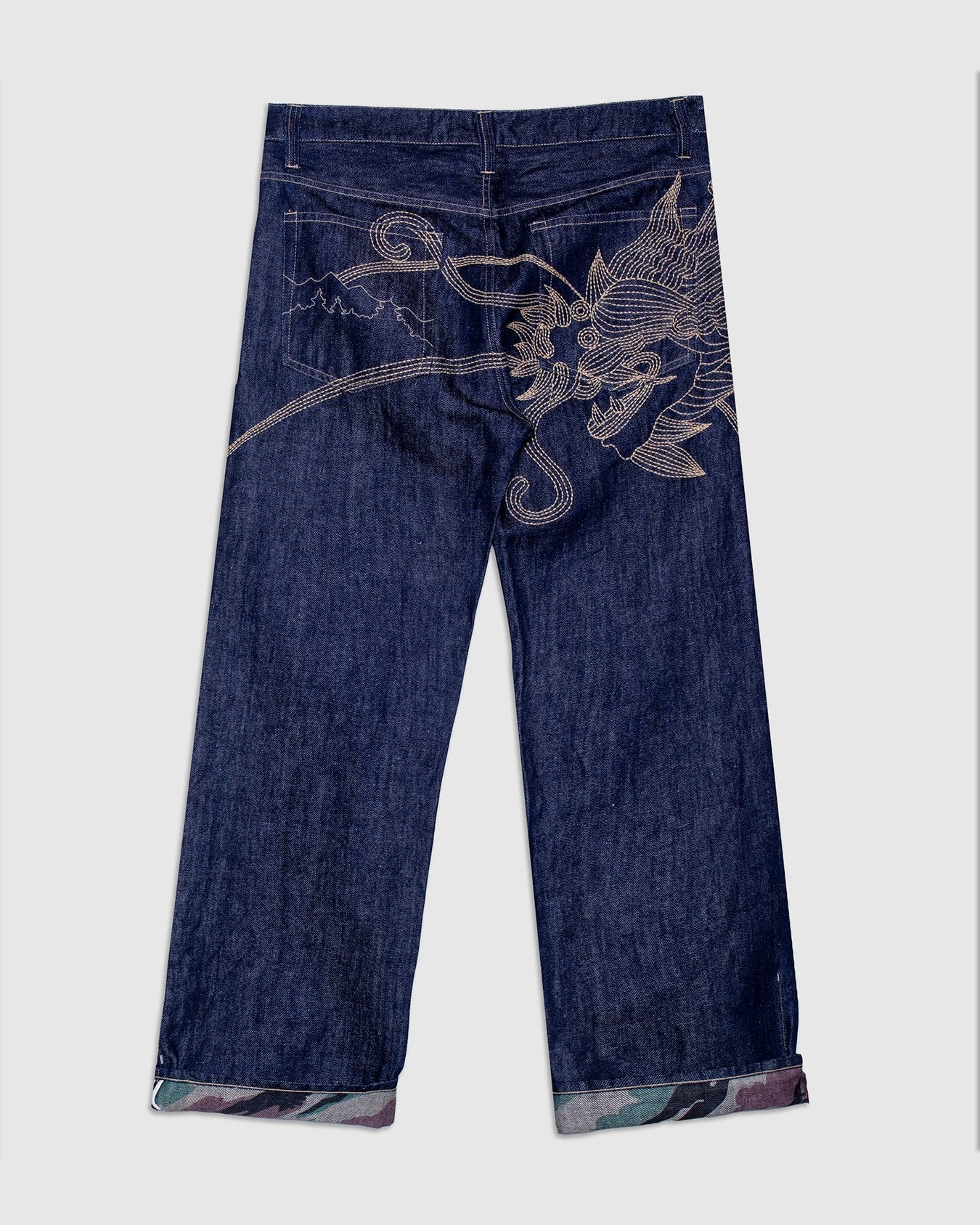 Dragon Hemp Denim Jeans - Indigo - MAHARISHI