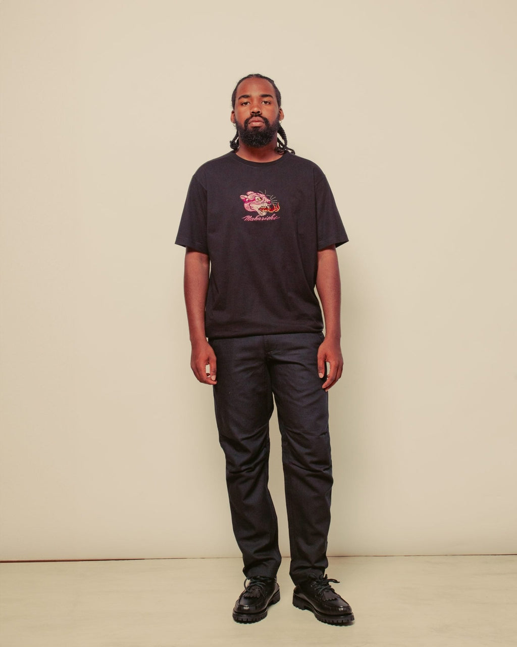 Panther Chimera T-Shirt - Black - MAHARISHI