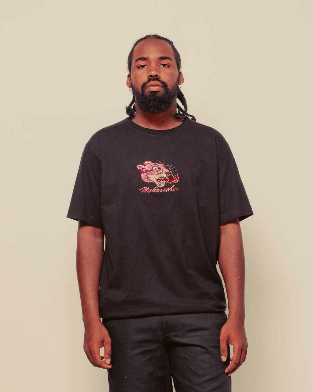 Panther Chimera T-Shirt - Black - MAHARISHI