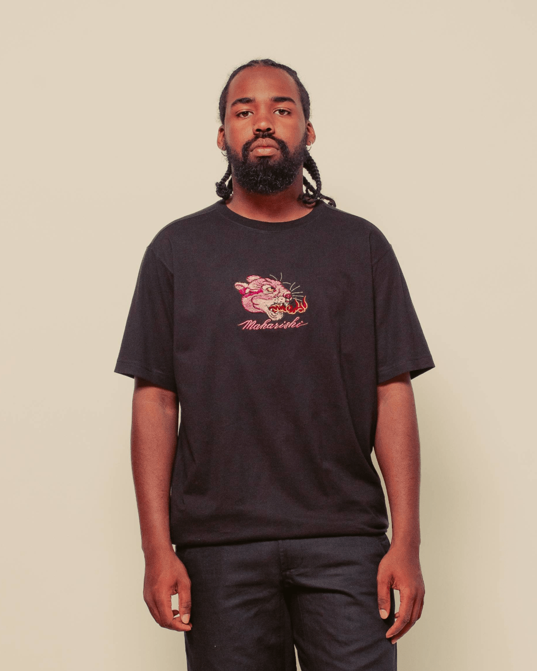 Panther Chimera T-Shirt - Black - MAHARISHI
