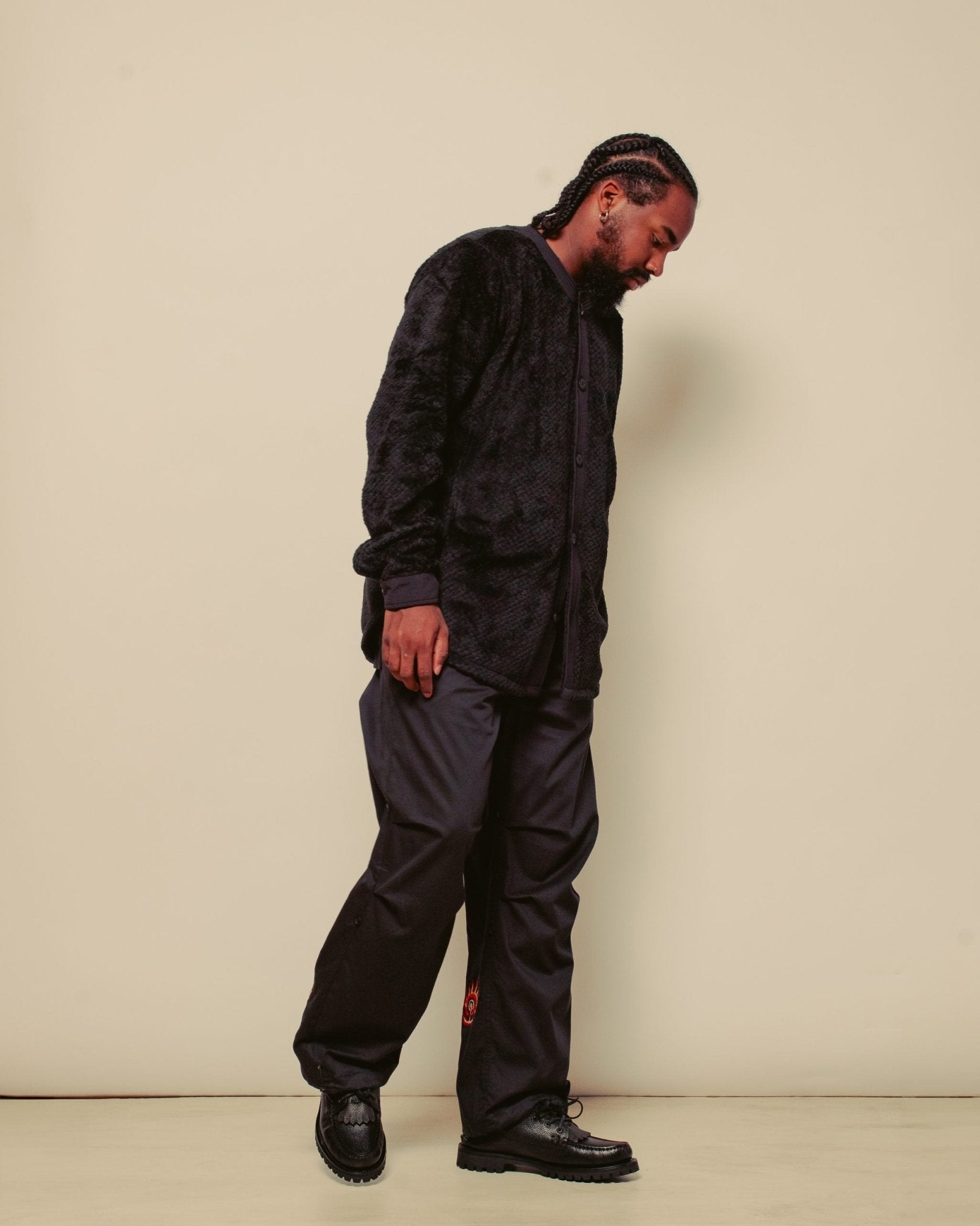 Polartec L/S Baseball Shirt - Black - MAHARISHI