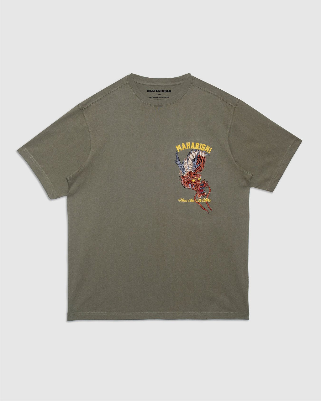 Tour Tiger Dragon T-Shirt - Olive - MAHARISHI