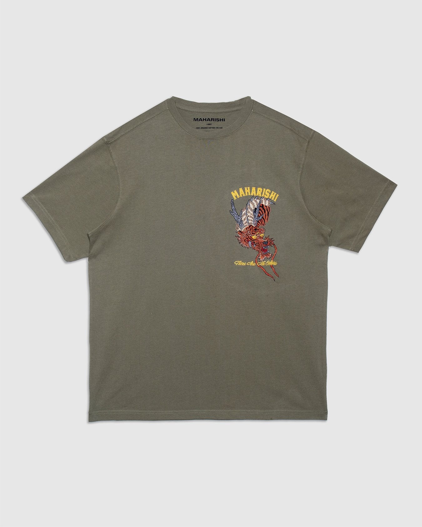Tour Tiger Dragon T-Shirt - Olive - MAHARISHI