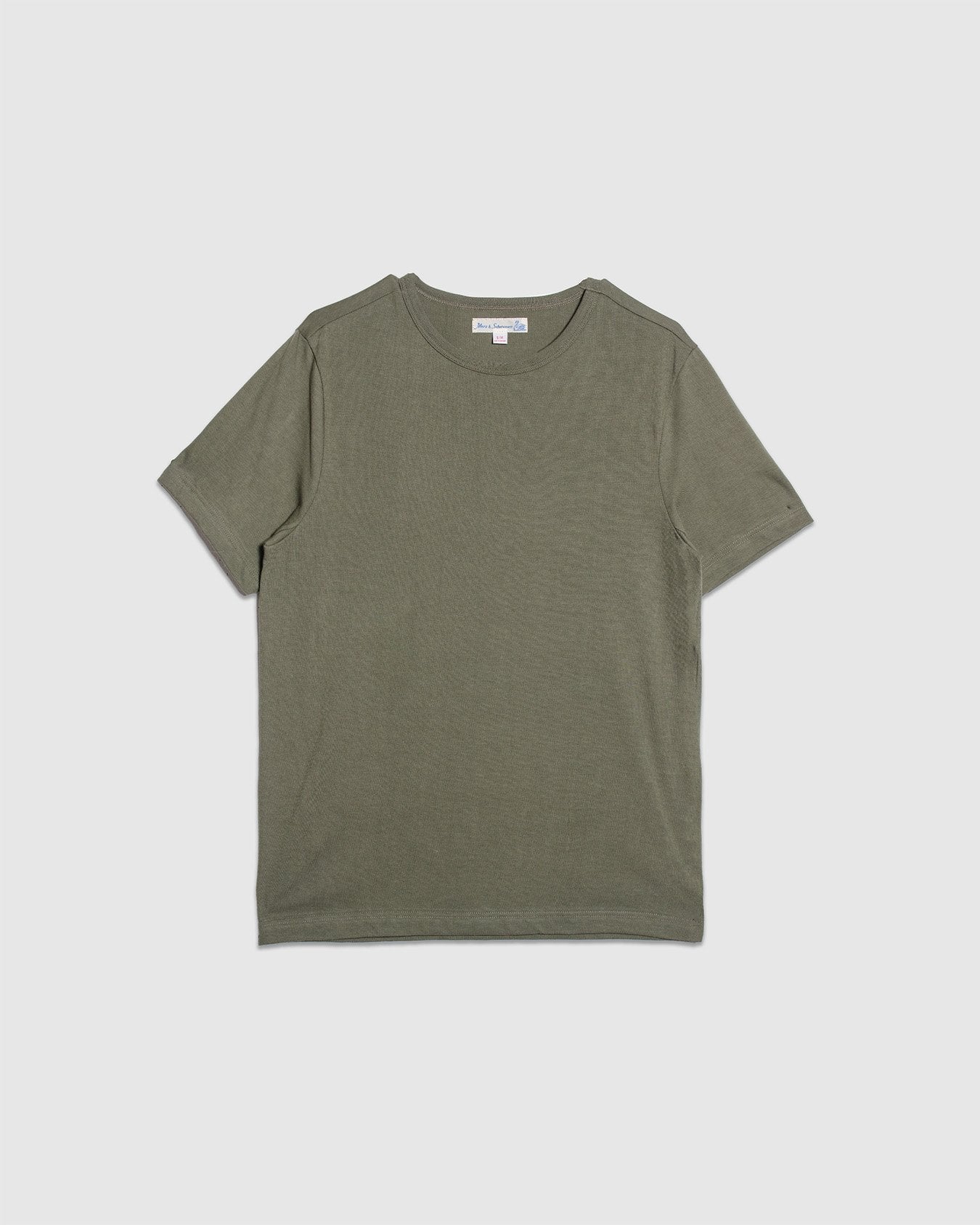 1950s Loopwheeled T-Shirt - Army - MERZ B. SCHWANEN