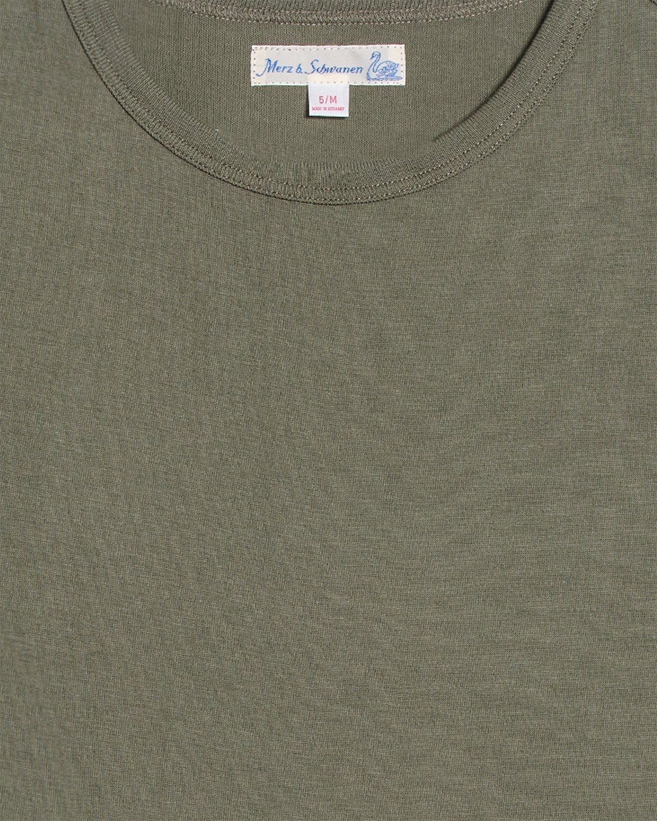 1950s Loopwheeled T-Shirt - Army - MERZ B. SCHWANEN