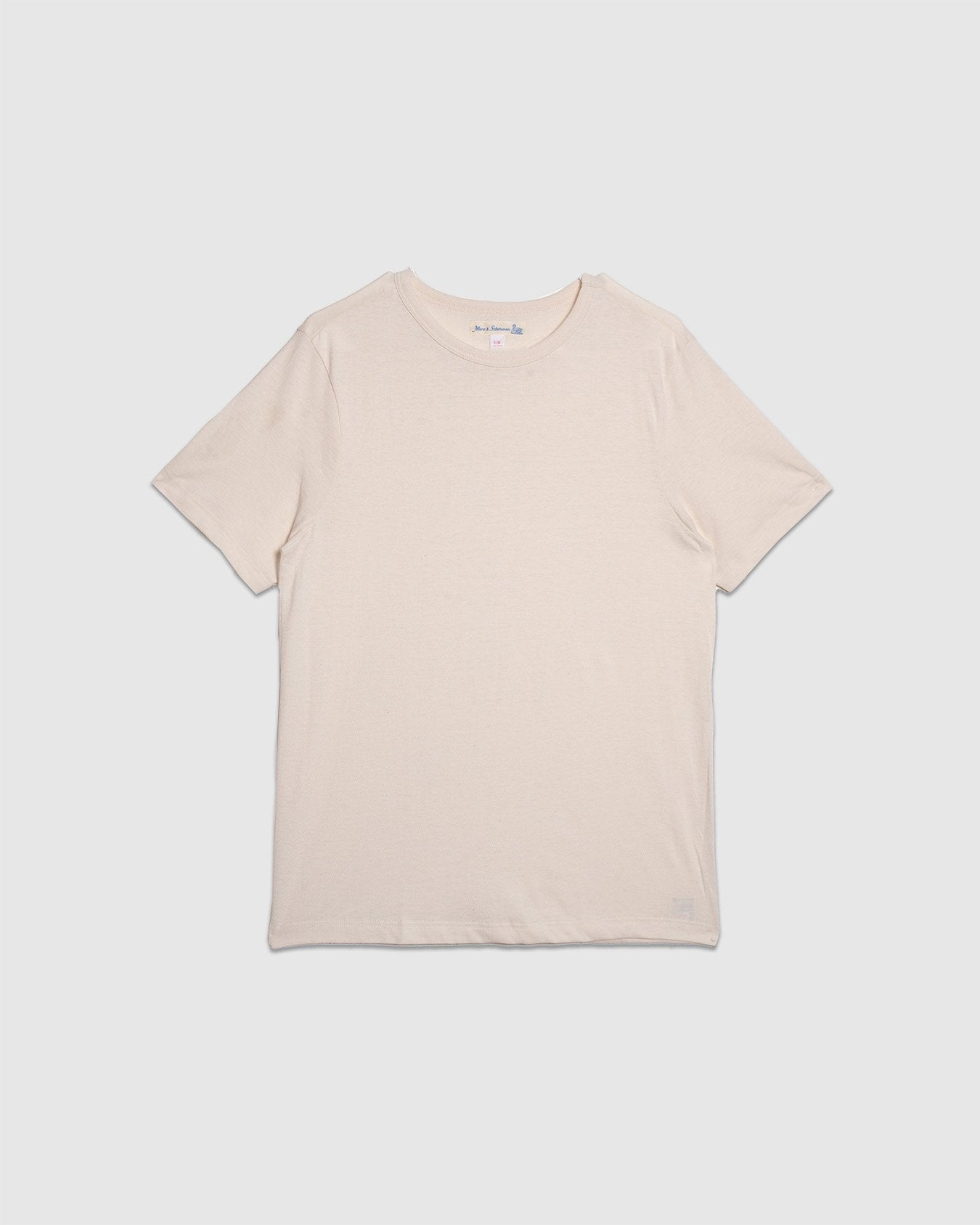 1950s Loopwheeled T-Shirt - Nature - MERZ B. SCHWANEN