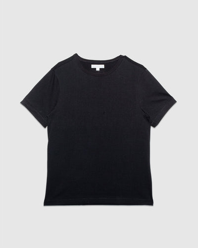 215 Loopwheeled T-Shirt - Deep Black - MERZ B. SCHWANEN