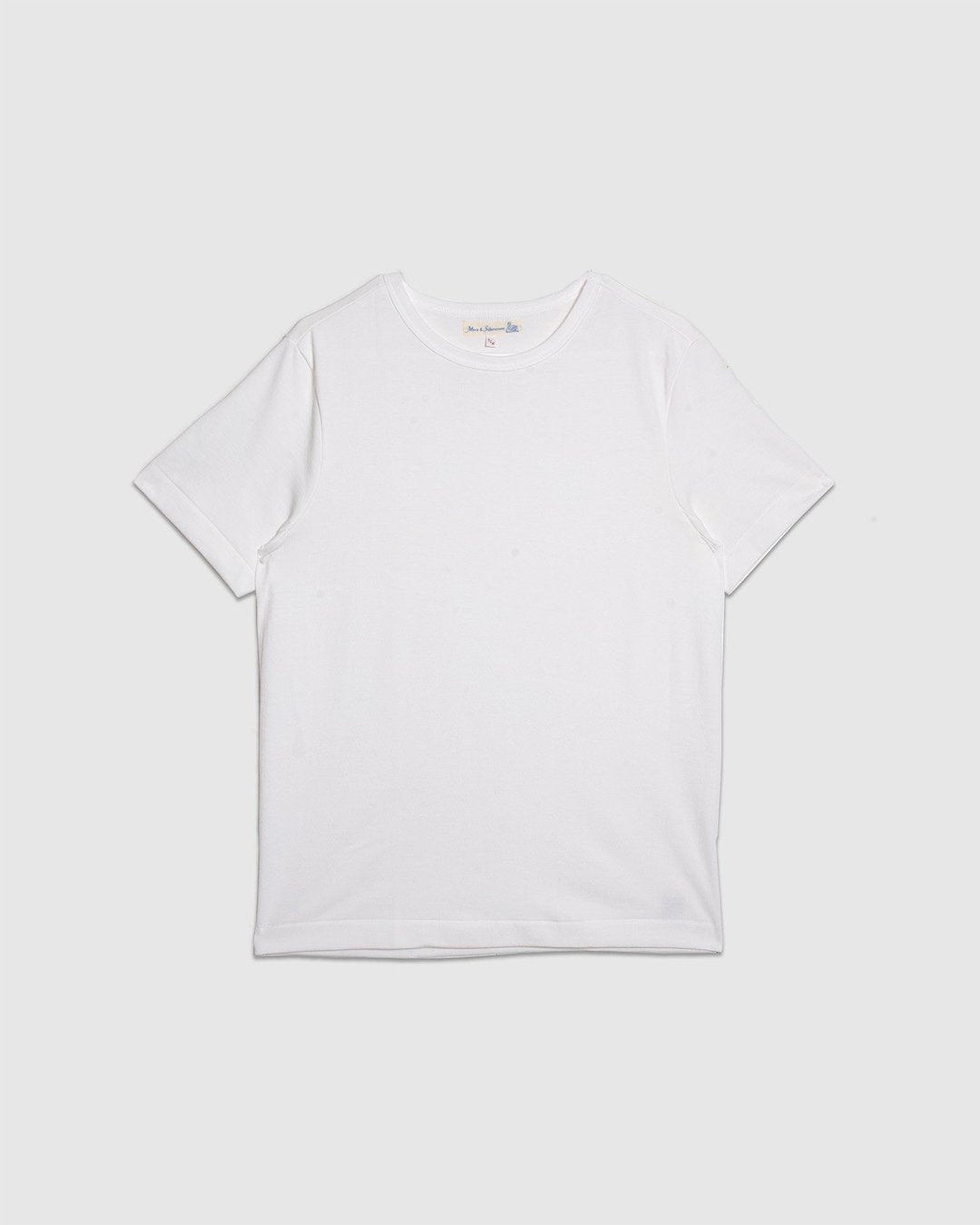 215 Loopwheeled T-Shirt - White - MERZ B. SCHWANEN