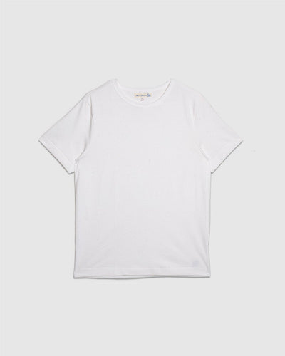 215 Loopwheeled T-Shirt - White - MERZ B. SCHWANEN