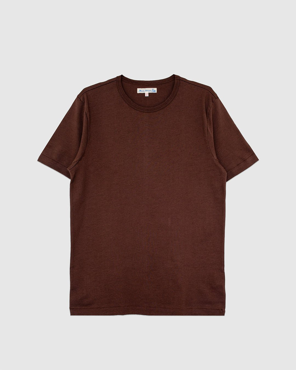2M15 Vintage Machine Refined Classic Fit T-Shirt Chocolate - MERZ B. SCHWANEN