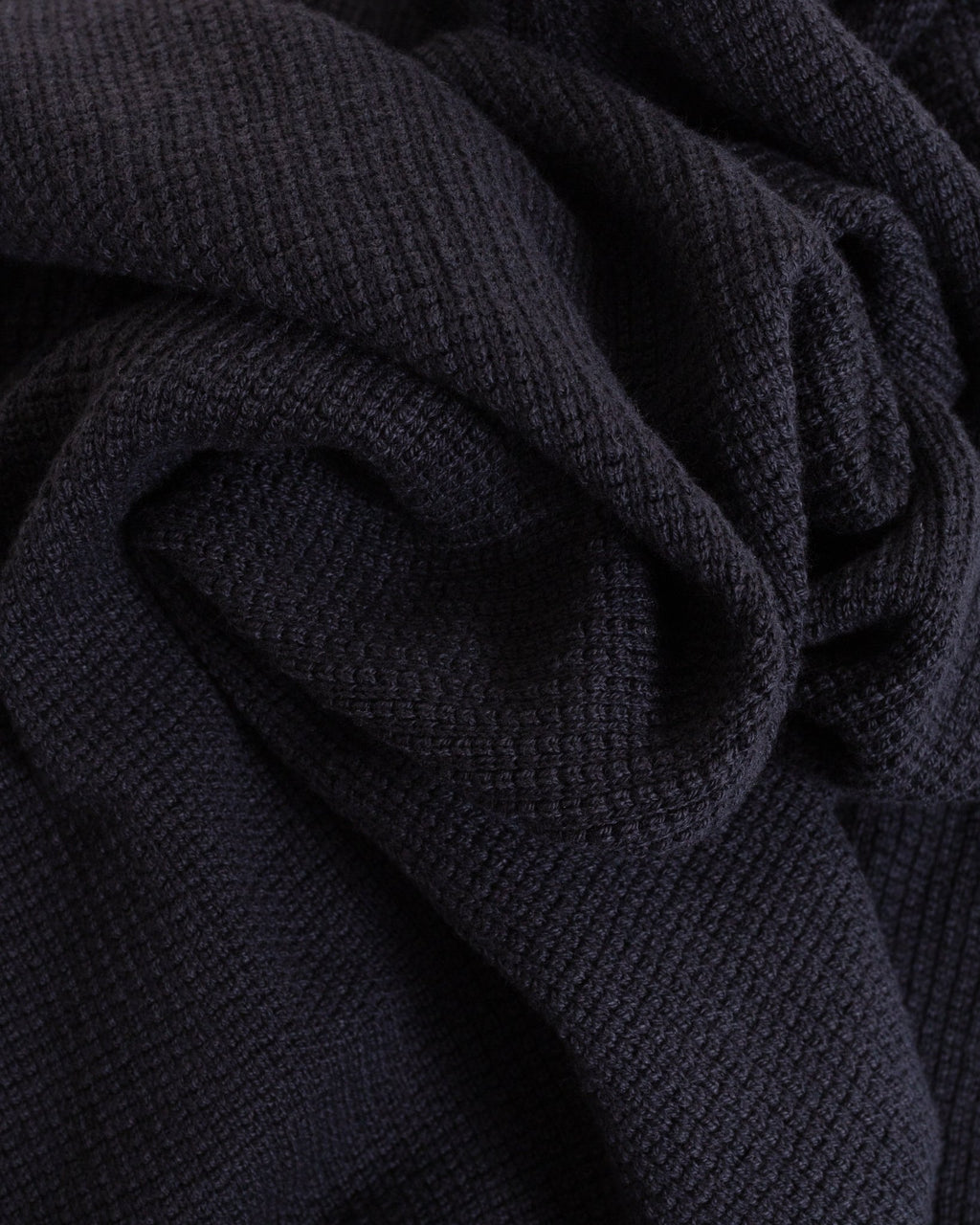 Lightweight Waffle Knit Sweater Charcoal - MERZ B. SCHWANEN