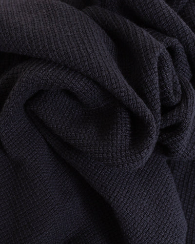 Lightweight Waffle Knit Sweater Charcoal - MERZ B. SCHWANEN