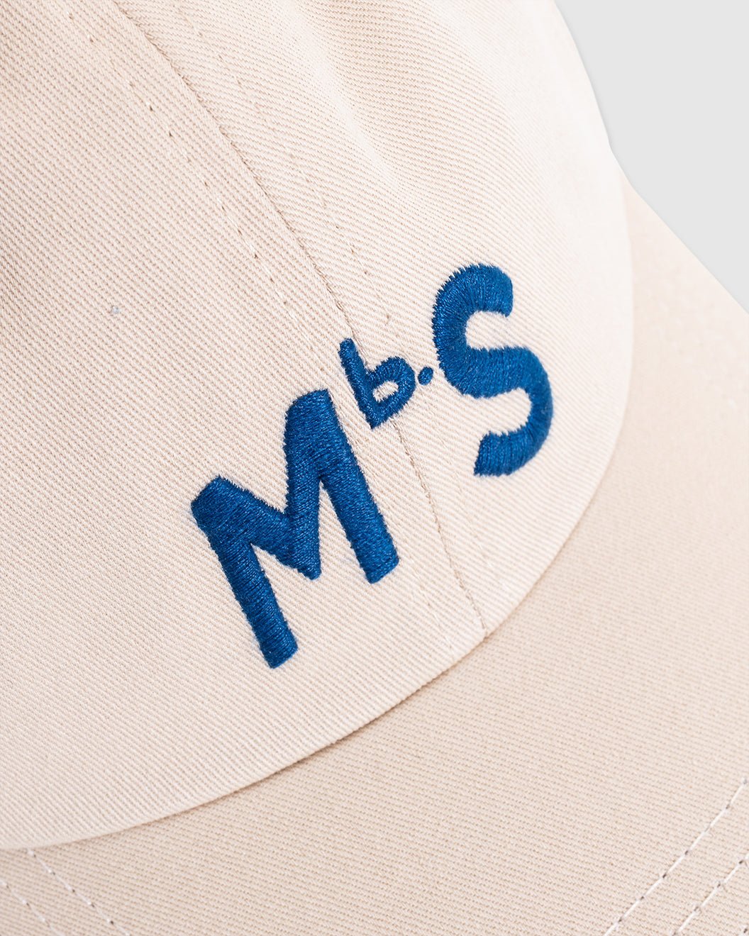 MbS Logo Cotton Twill Cap Light Khaki - MERZ B. SCHWANEN