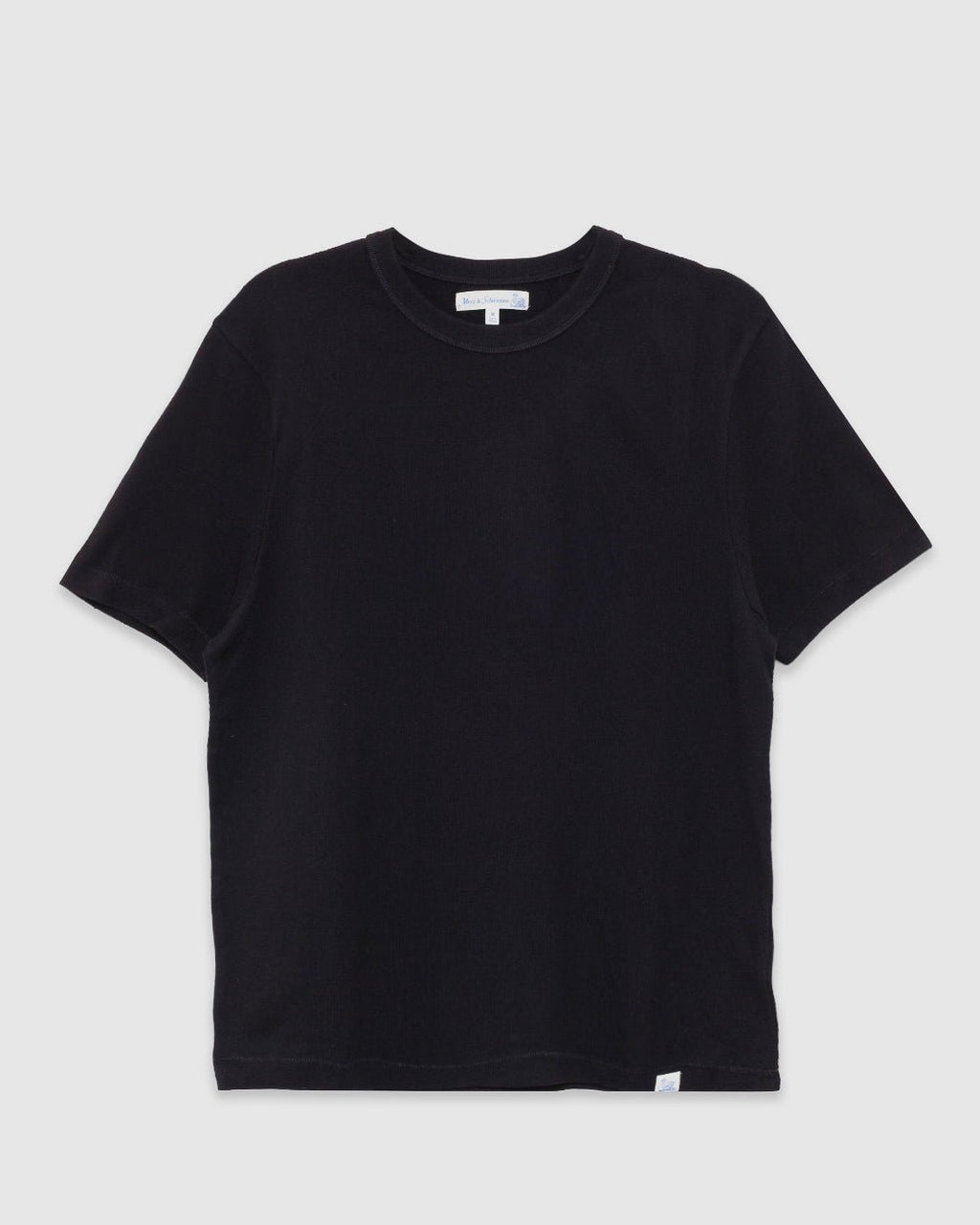 Supple Authentic Jersey Cotton T-Shirt Deep Black - MERZ B. SCHWANEN