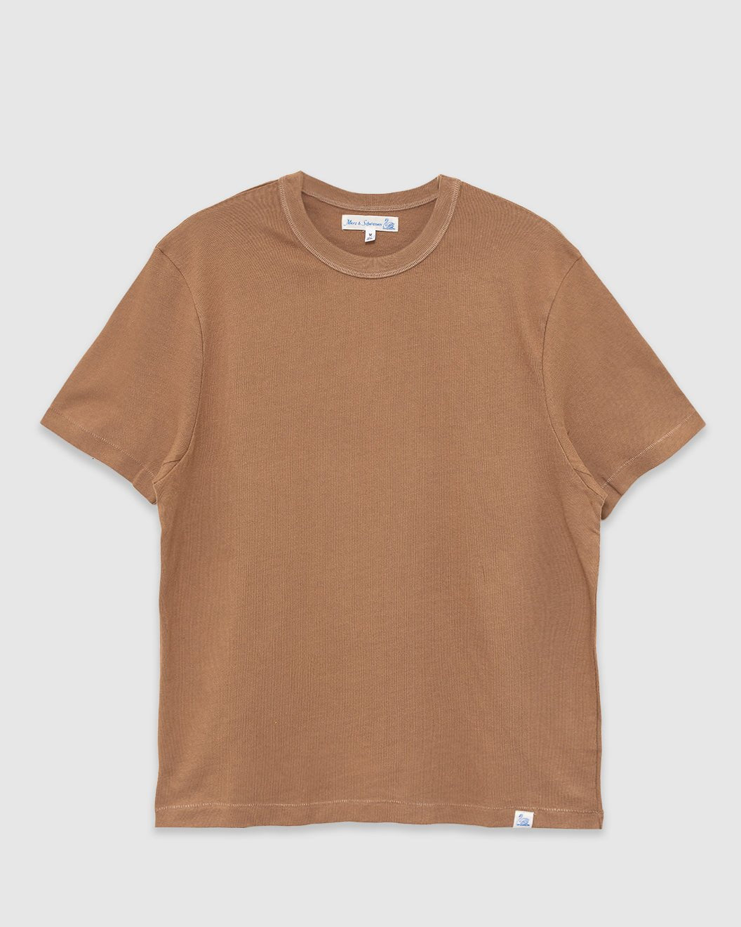 Supple Authentic Jersey Cotton T-Shirt Dusted Khaki - MERZ B. SCHWANEN