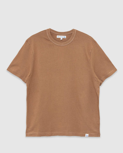 Supple Authentic Jersey Cotton T-Shirt Dusted Khaki - MERZ B. SCHWANEN