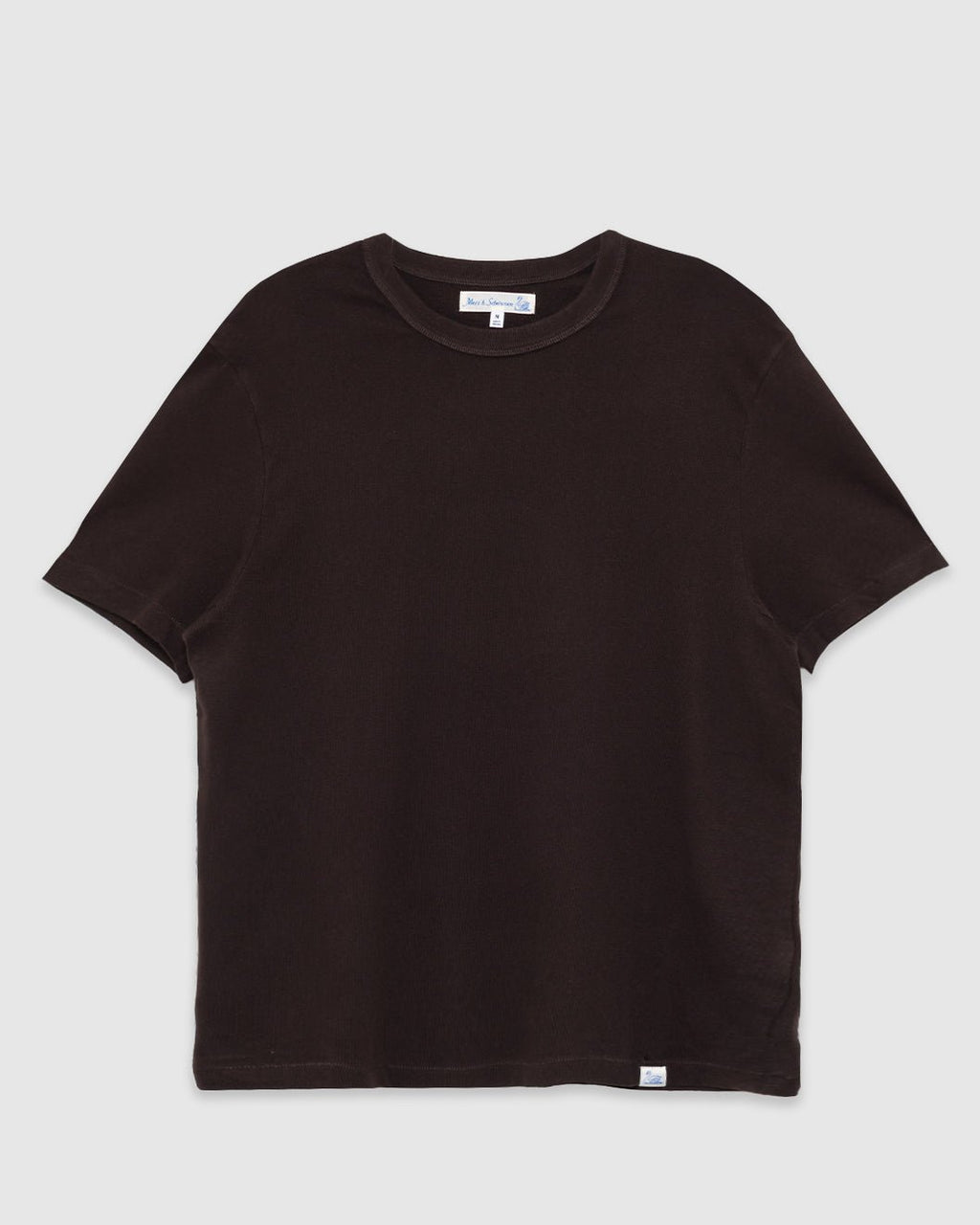 Supple Authentic Jersey Cotton T-Shirt Espresso - MERZ B. SCHWANEN