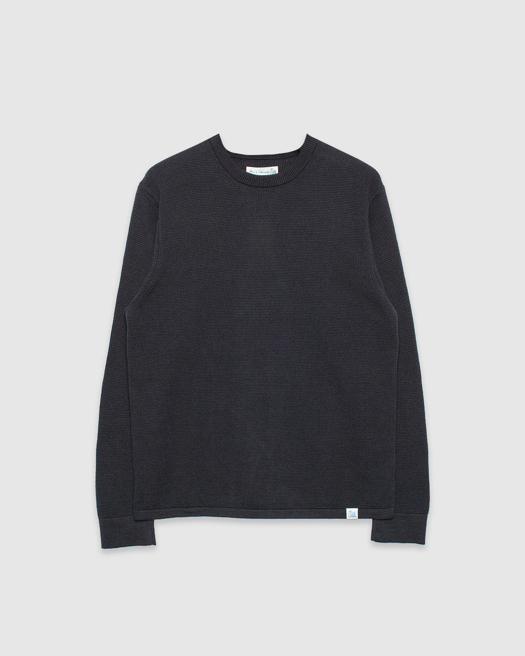 Lightweight Waffle Knit Sweater Charcoal