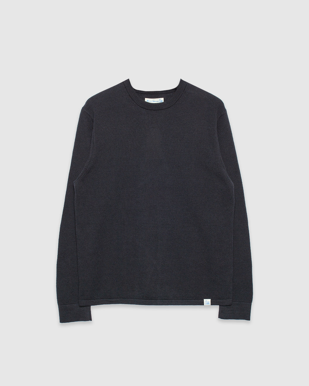 Lightweight Waffle Knit Sweater Charcoal