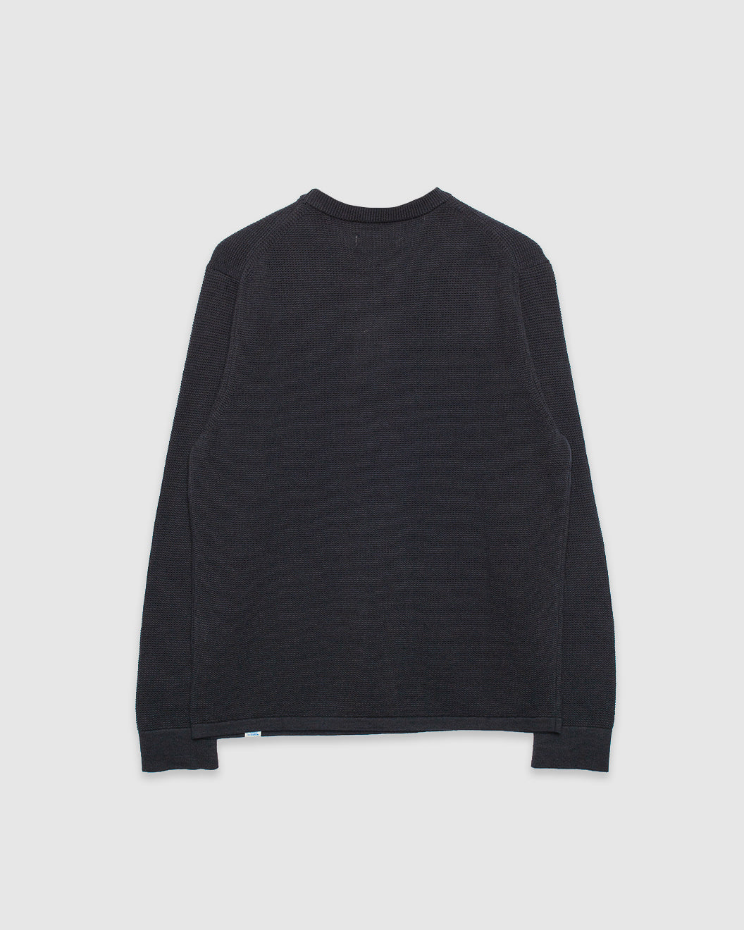 Lightweight Waffle Knit Sweater Charcoal