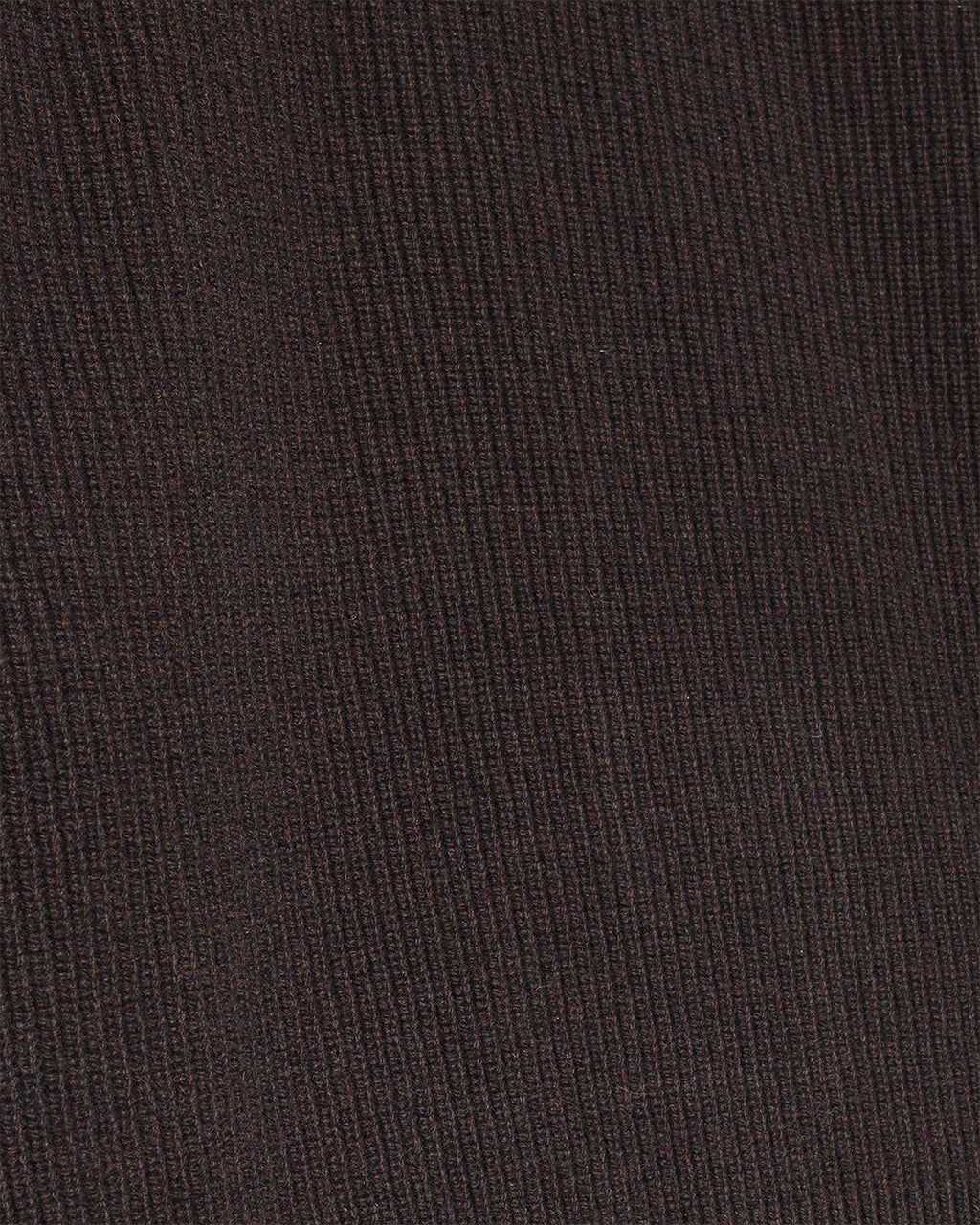 Ribbed Pullover Crew Merino Cashmere Blend Relaxed Fit Espresso